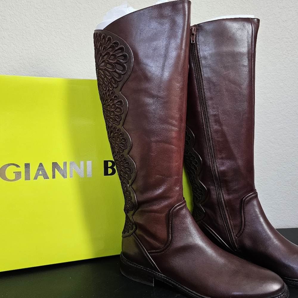 Gianni Bini Alybeth Leather Tall Boots